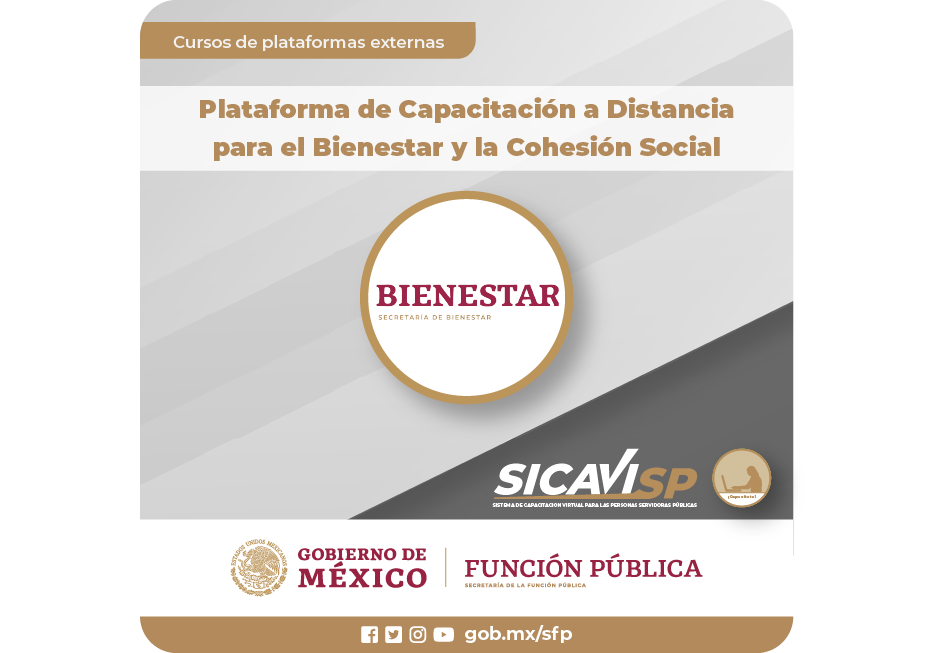 Plataforma de capacitación a distancia para el Bienestar y la Cohesión Social