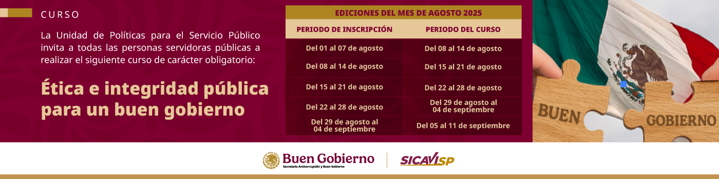 Carrusel-Ética e integridad pública para un buen gobierno-SICAVISP