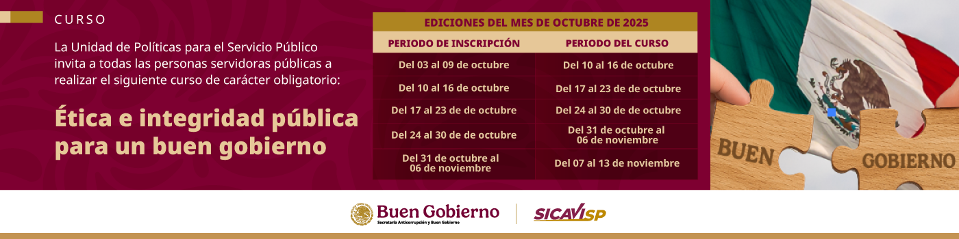 Carrusel-Ética e integridad pública para un buen gobierno-SICAVISP