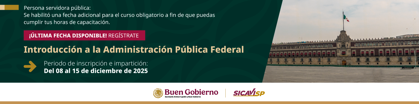 Carrusel-Introducción a la Administración Pública Federal-SICAVISP